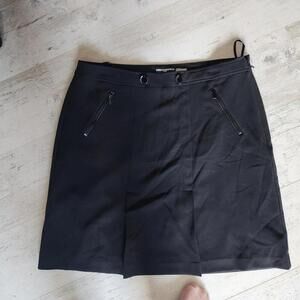 EUC Karl Lagerfeld black unique black skirt 14